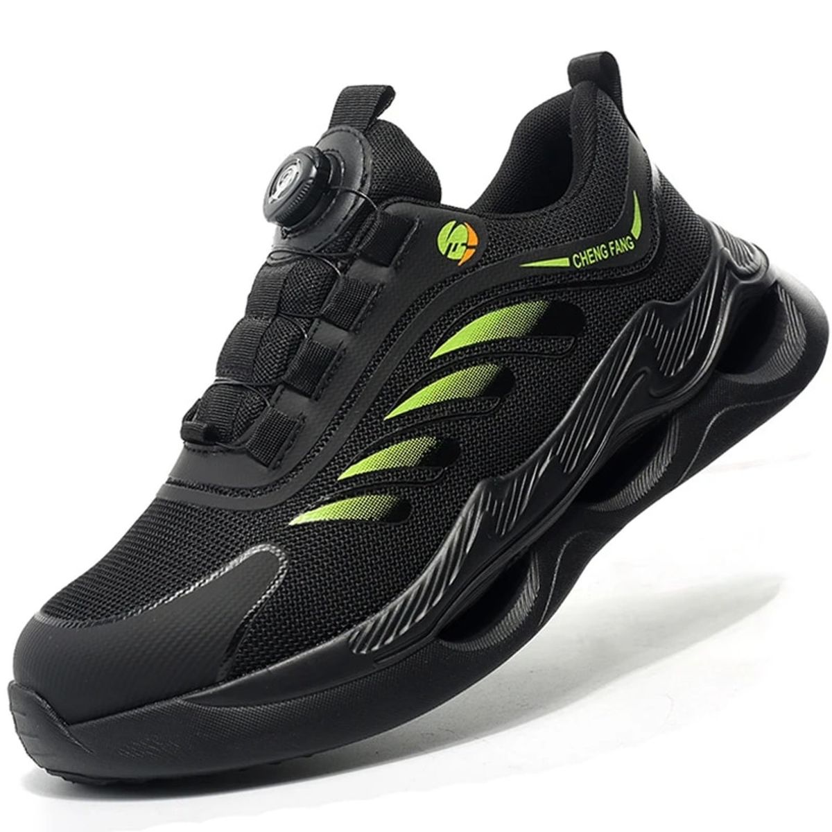 TIOZONEY - Zapatos de seguridad con botón giratorio