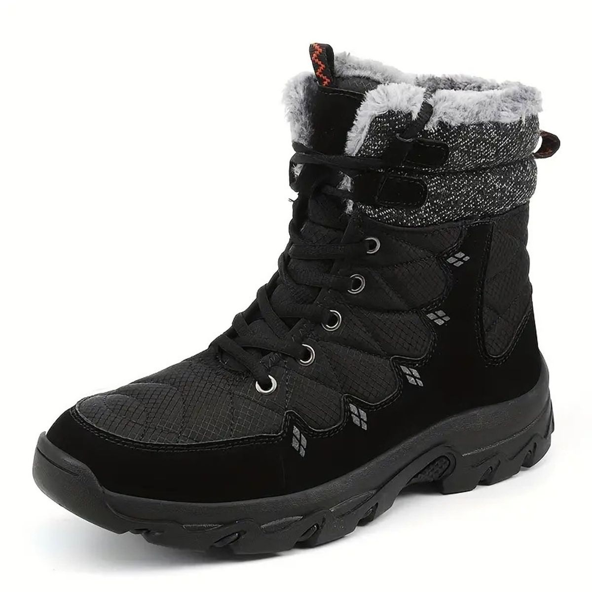 TIOZONEY - Botas de nieve con suela gruesa para hombre