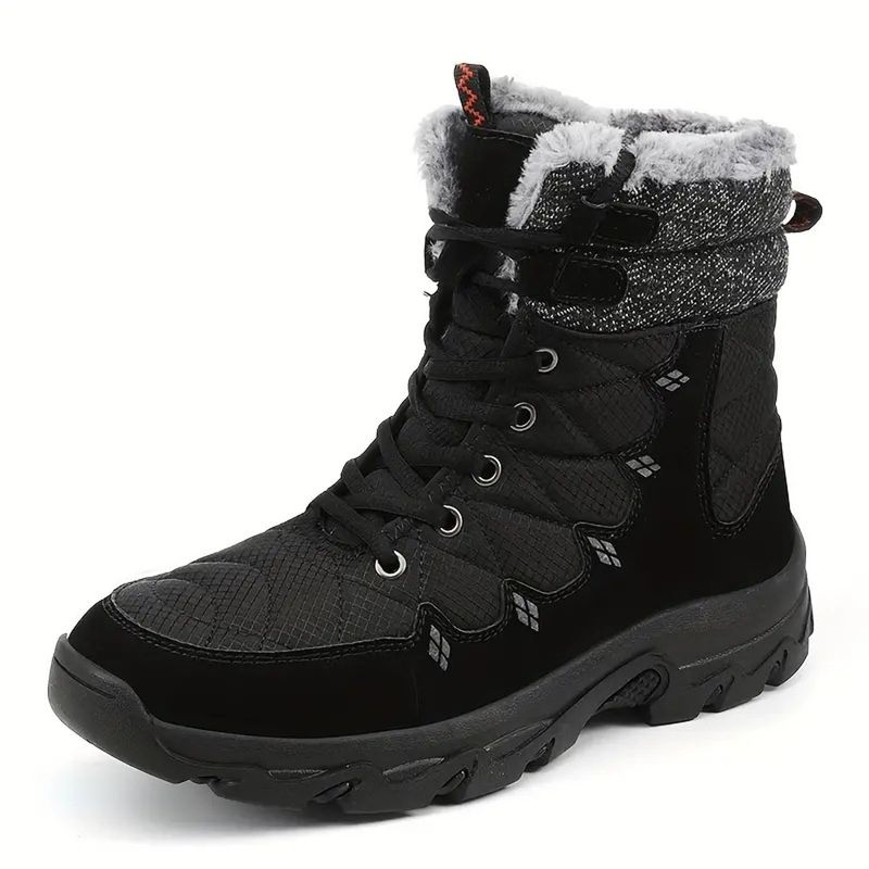 TIOZONEY - Botas de nieve con suela gruesa para hombre