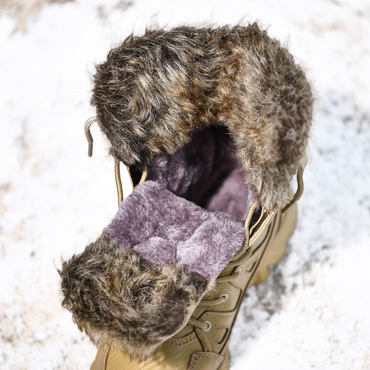 TIOZONEY - Botas de nieve para hombre con suela gruesa