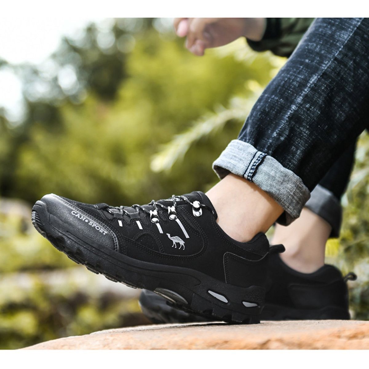 TIOZONEY - Zapatos de senderismo - Verde