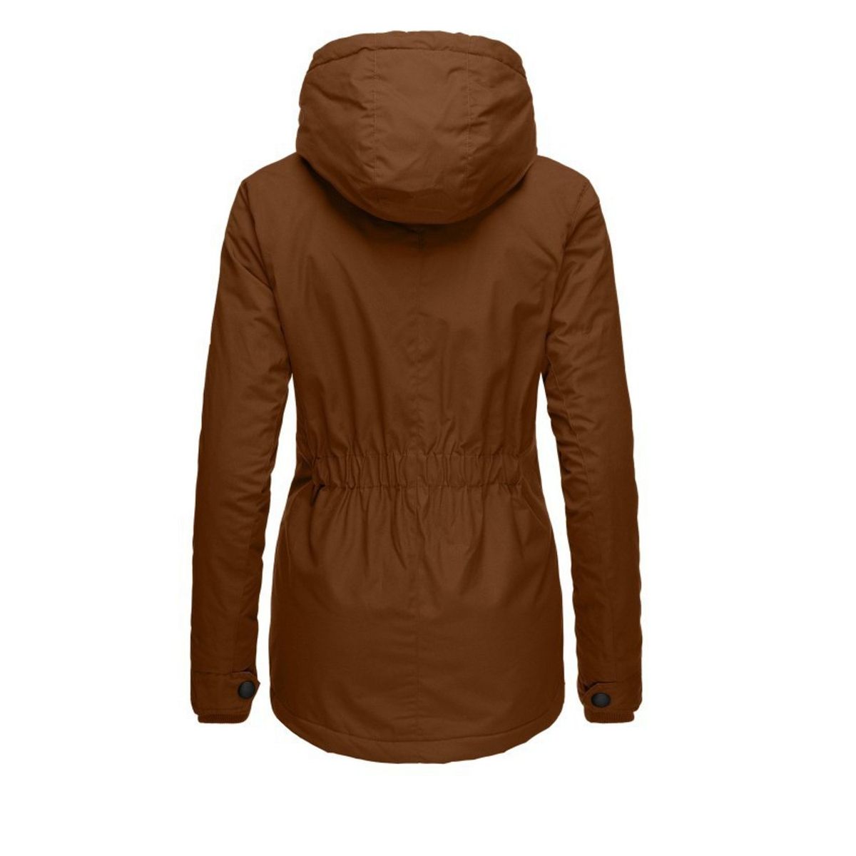 TIOZONEY - Abrigo con capucha de Algodón para mujer - Marrón