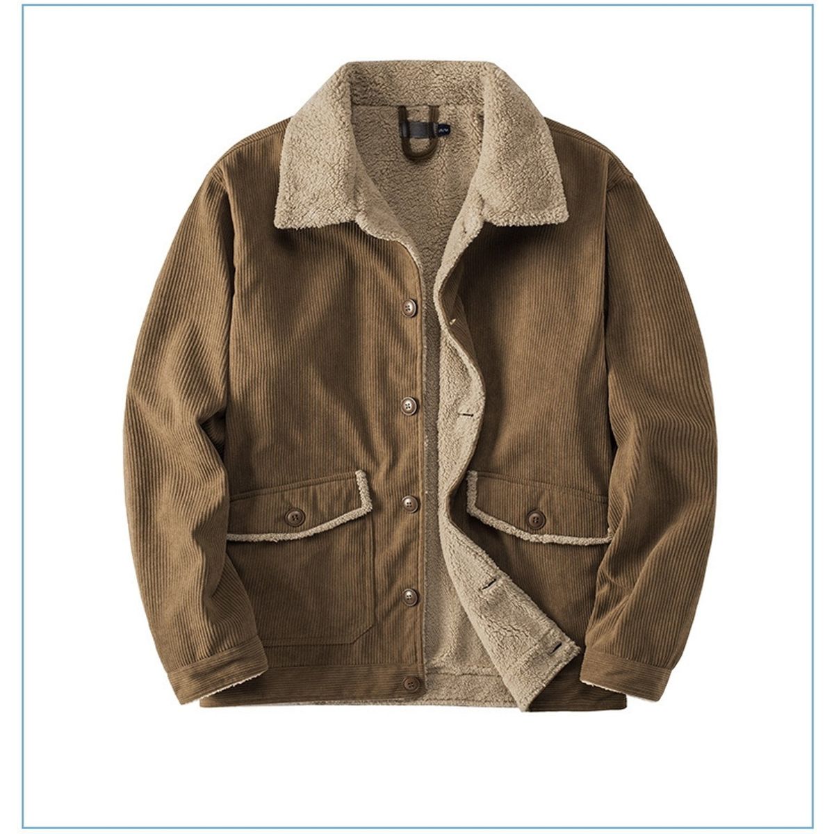 TIOZONEY - Chaqueta informal cálida y gruesa para hombre