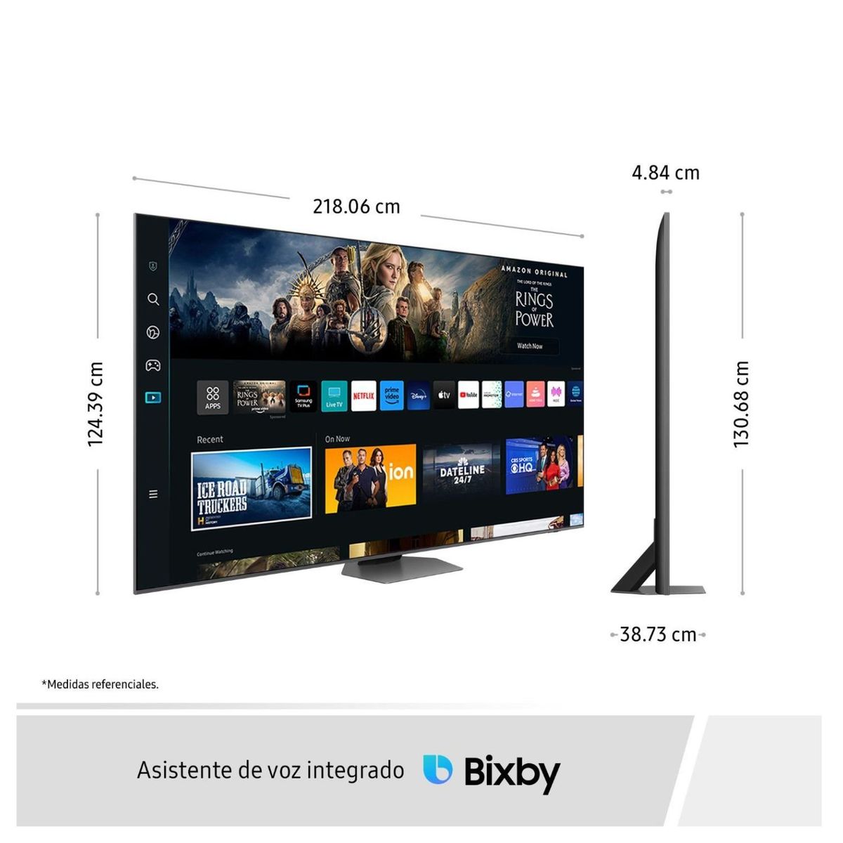 SAMSUNG - Televisor Samsung Smart Tv 98 QLED 4k QN98Q80CAGXPE - Nuevo