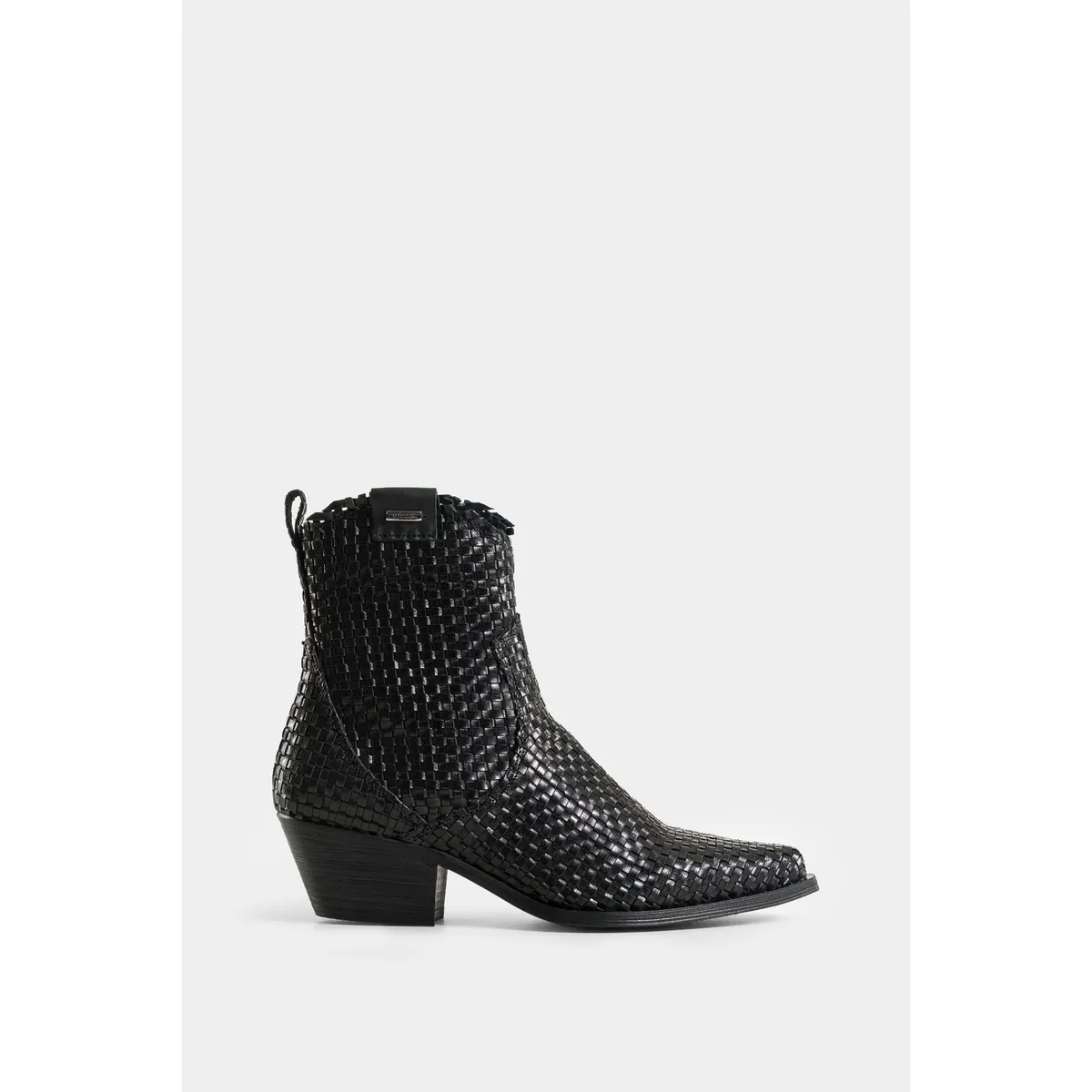 VELEZ - Vélez Botines Uyuni Cuero Para Mujer Capellada Tejida Negro