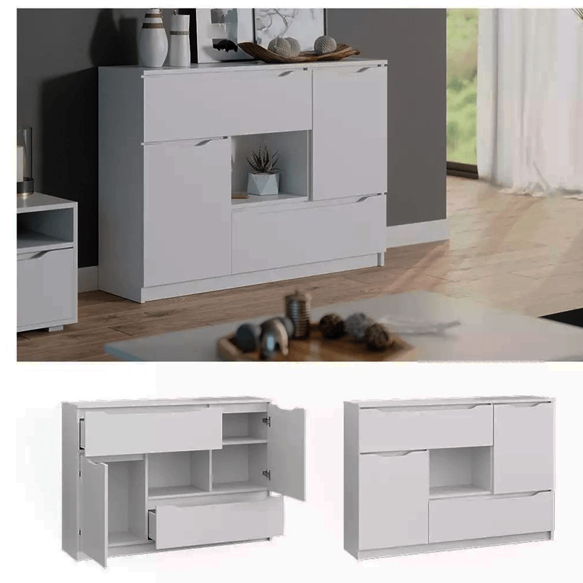 DIBA MUEBLES - Mueble Aparador Tessan Blanco DIBA Muebles