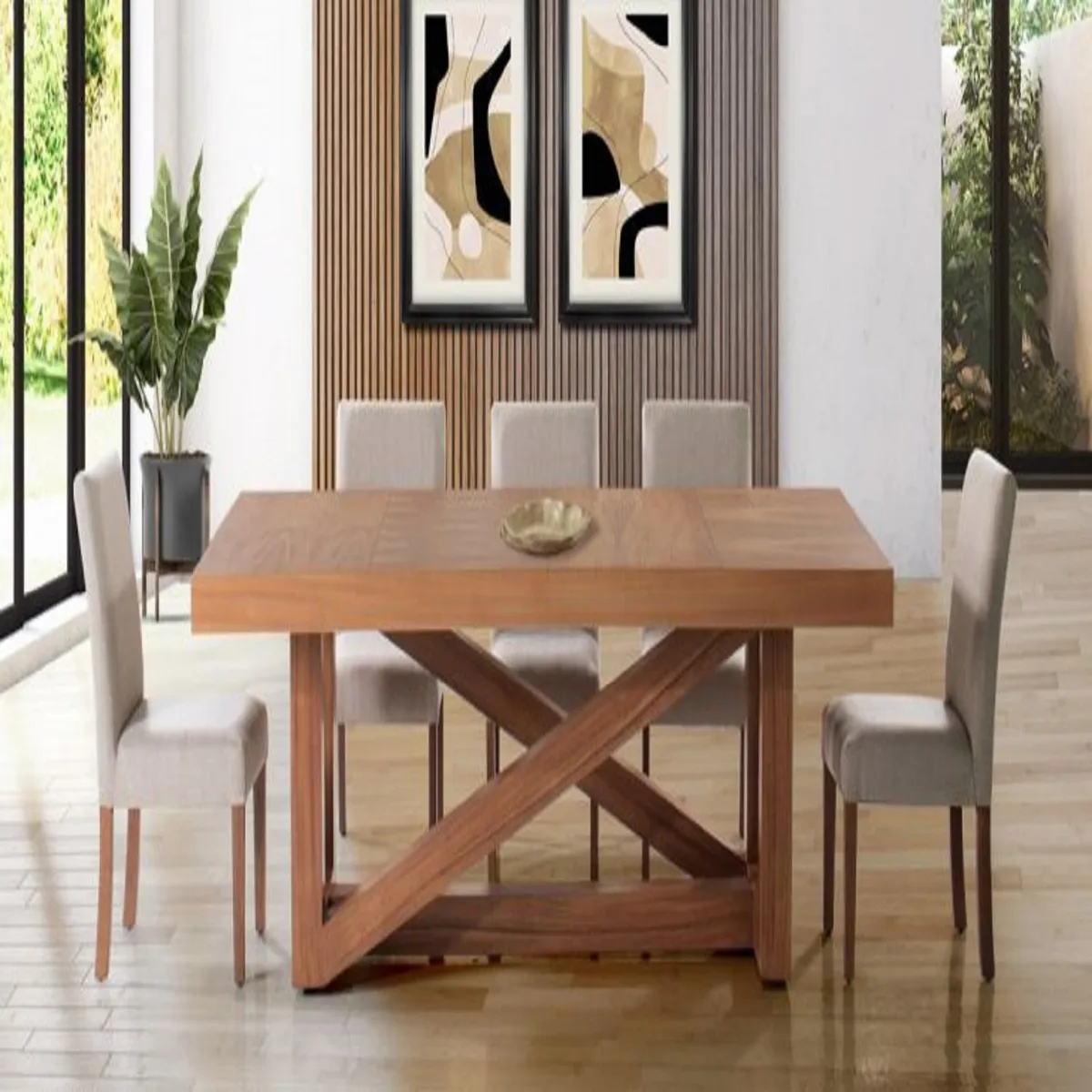 DMUEBLES - Comedor Dmuebles 6 sillas Ravello - Beige