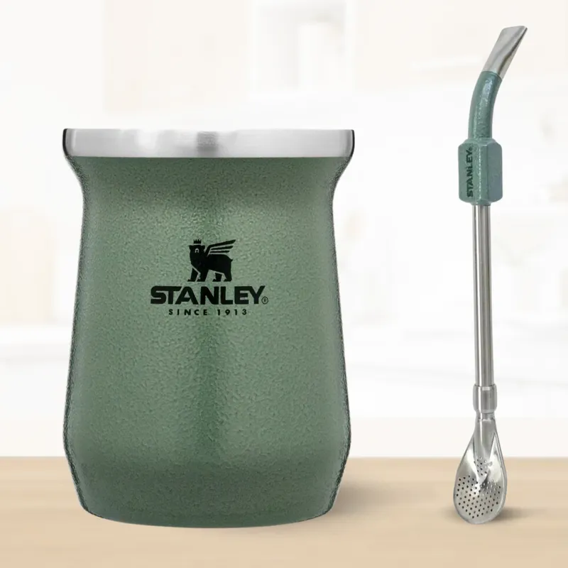 STANLEY - Combo de Matero y Bombilla Stanley Verde