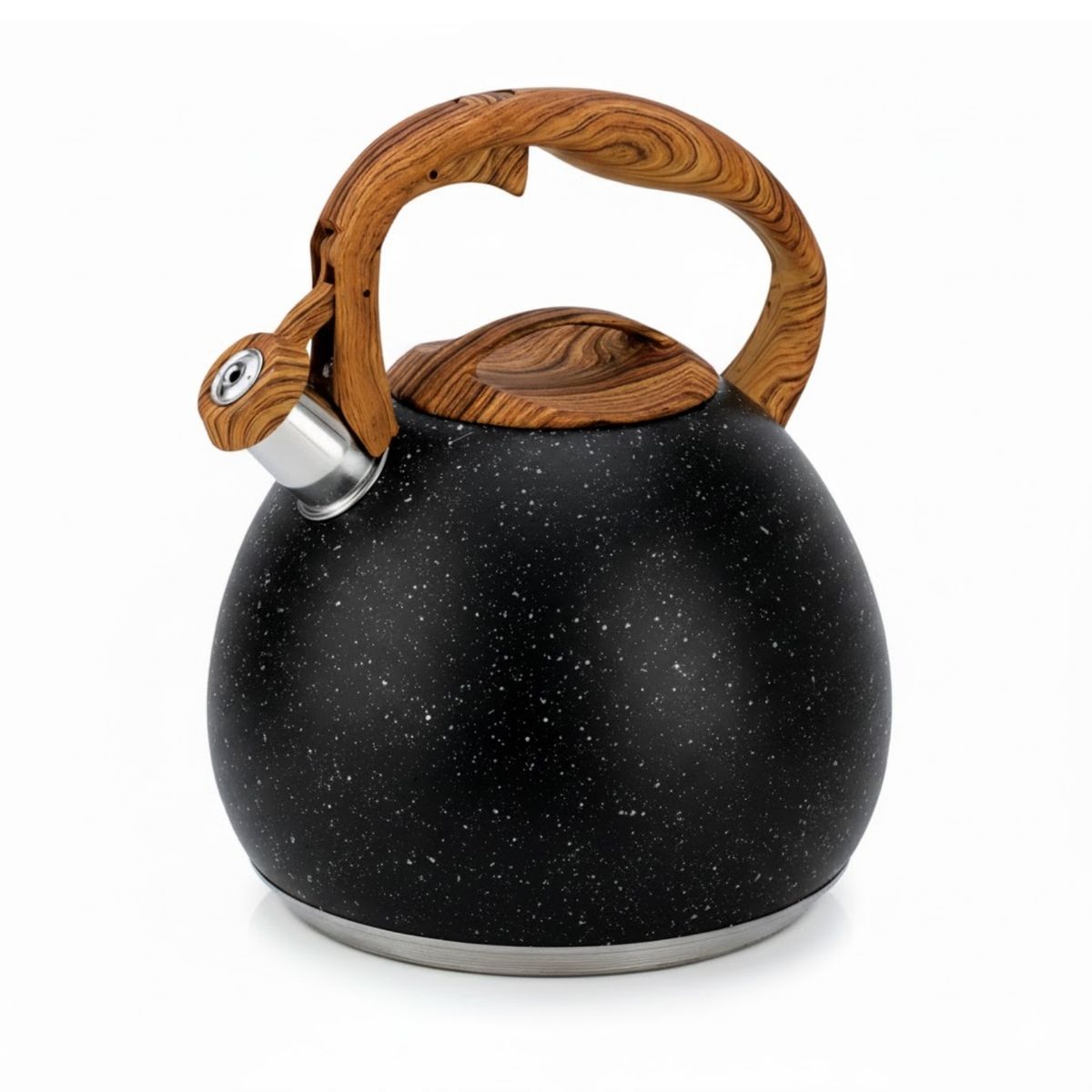 PENTHA - Tetera Silbadora Acero Inox Acabado Granito 5L Negro