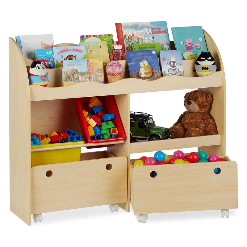 DIBA MUEBLES - Juguetero Infantil Multiusos con Rueda Sakamoto DIBA Muebles