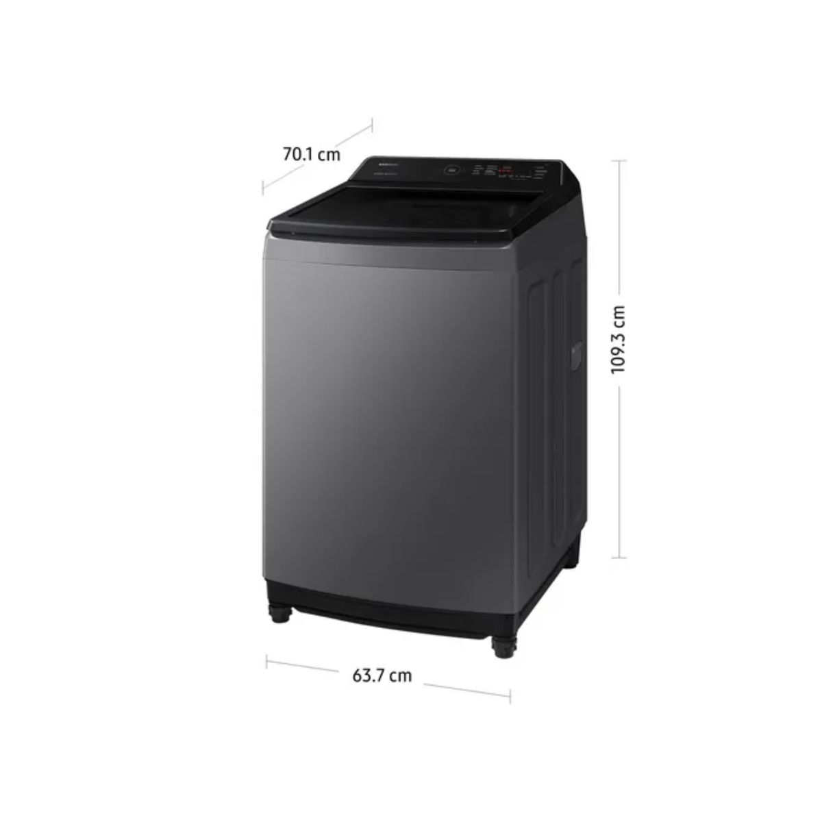 SAMSUNG - LAVADORA SAMSUNG 19KG WA19CG6441BDPE ECOBUBBLE  GRIS OSCURO
