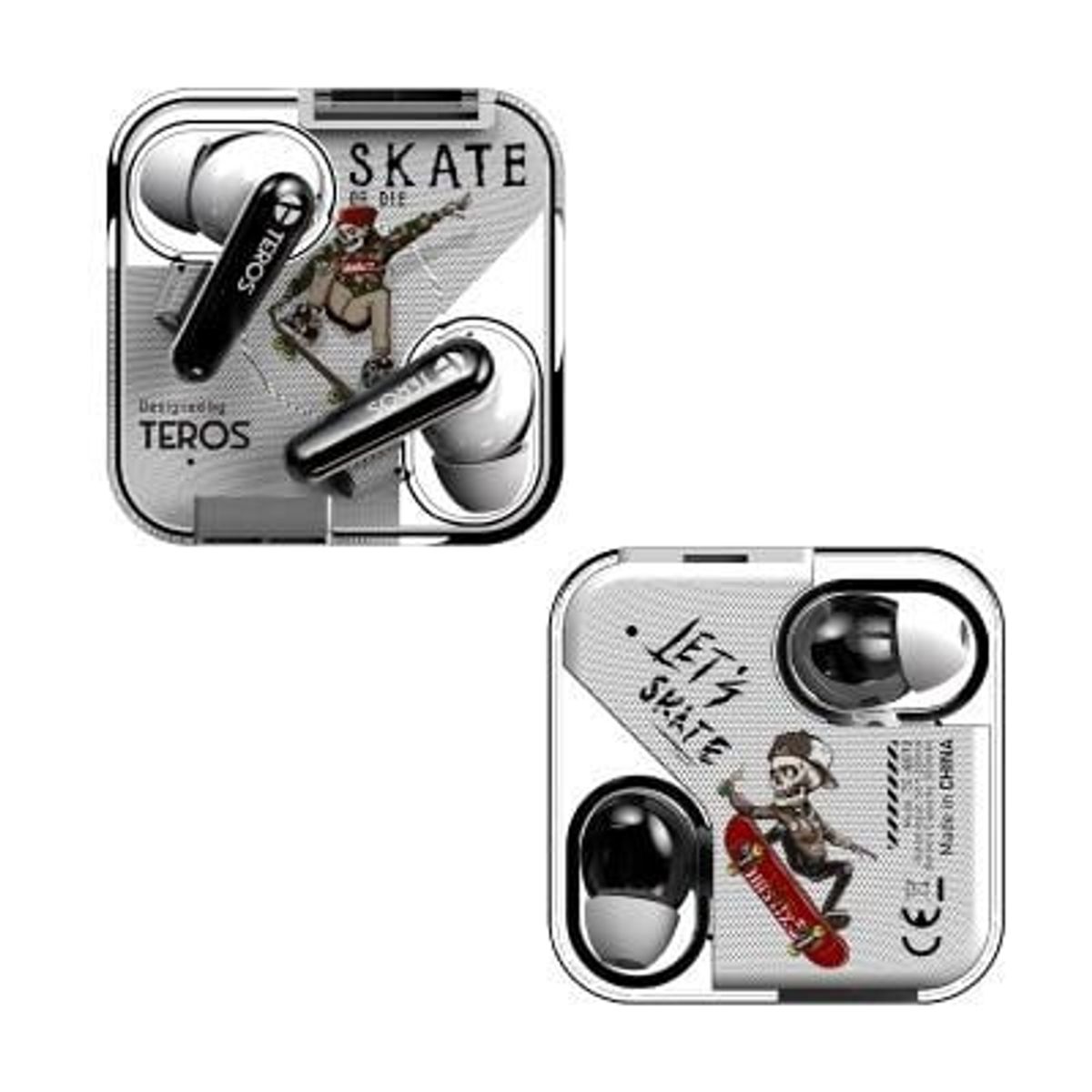 TEROS - Audífonos Teros TE-8072N Bluetooth TWS Blanco