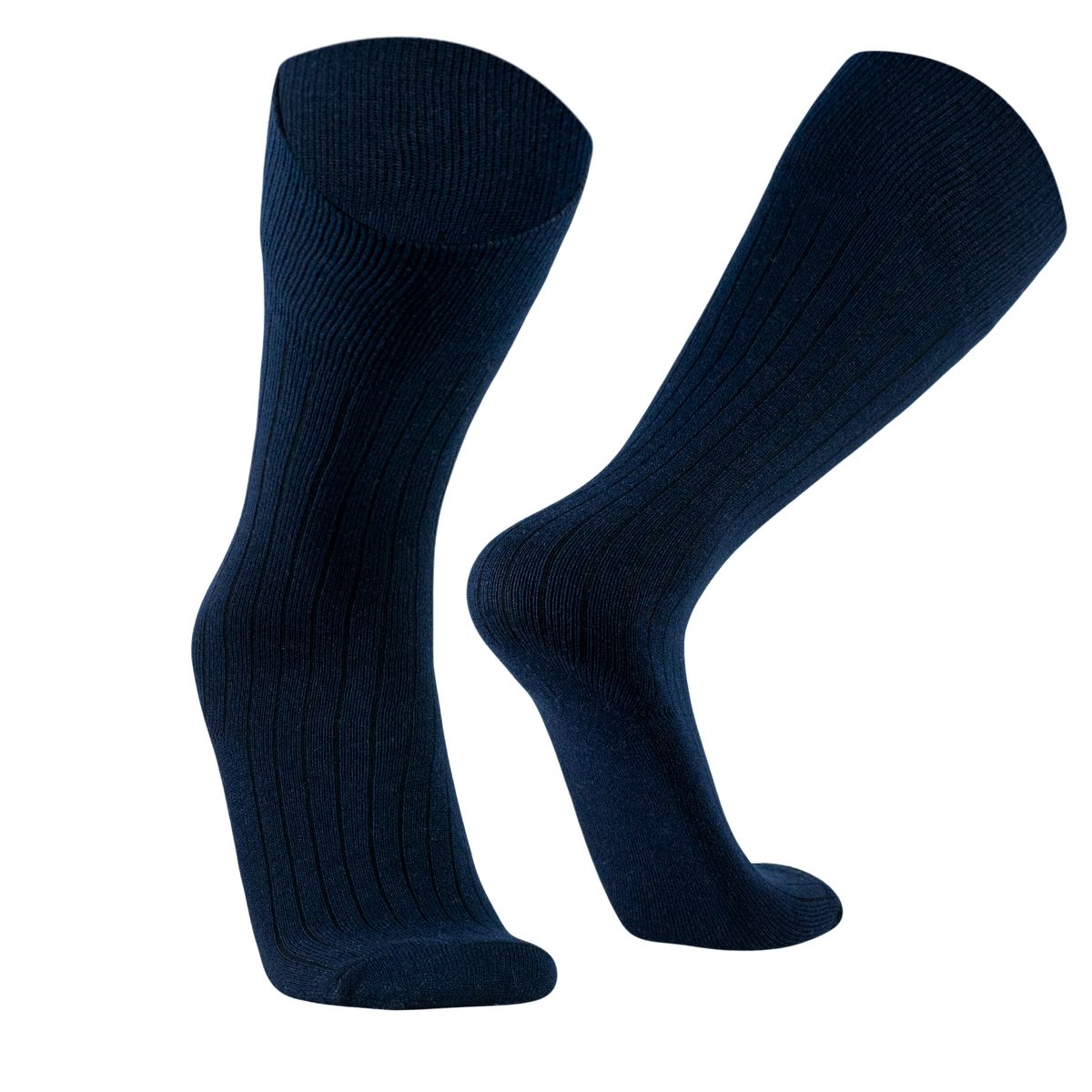 SILVERA NANOTECH - Medias escolares de algodón pima para niña niño azul marino