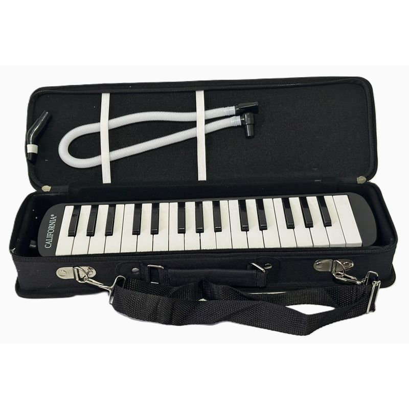 CALIFORNIA - Melódica California 32 Teclas con Estuche Rígido - Negro