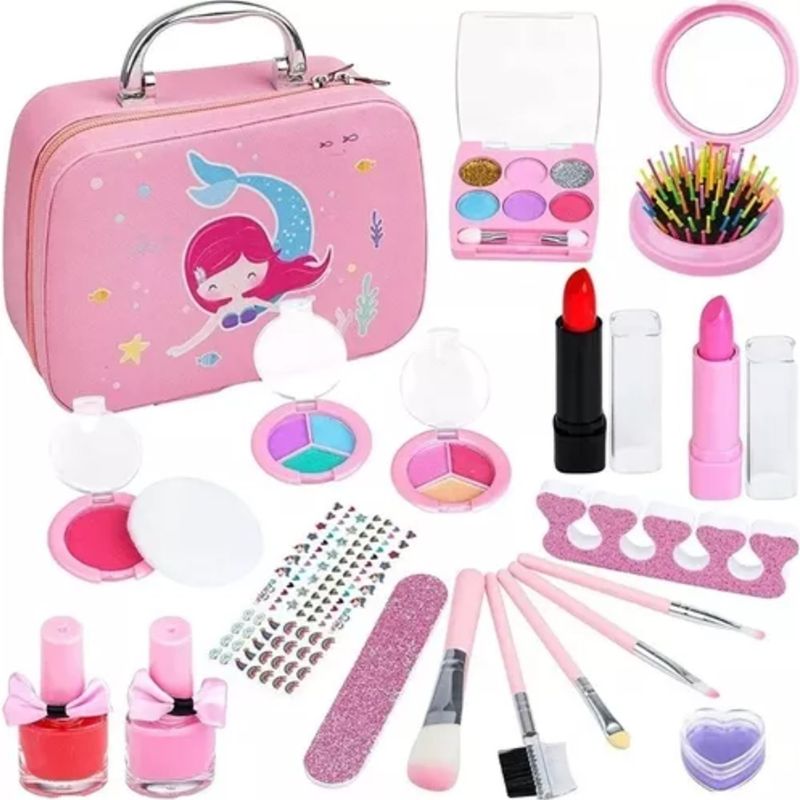 TIOZONEY - Juguete de maquillaje lavable regalo de princesa para niñas