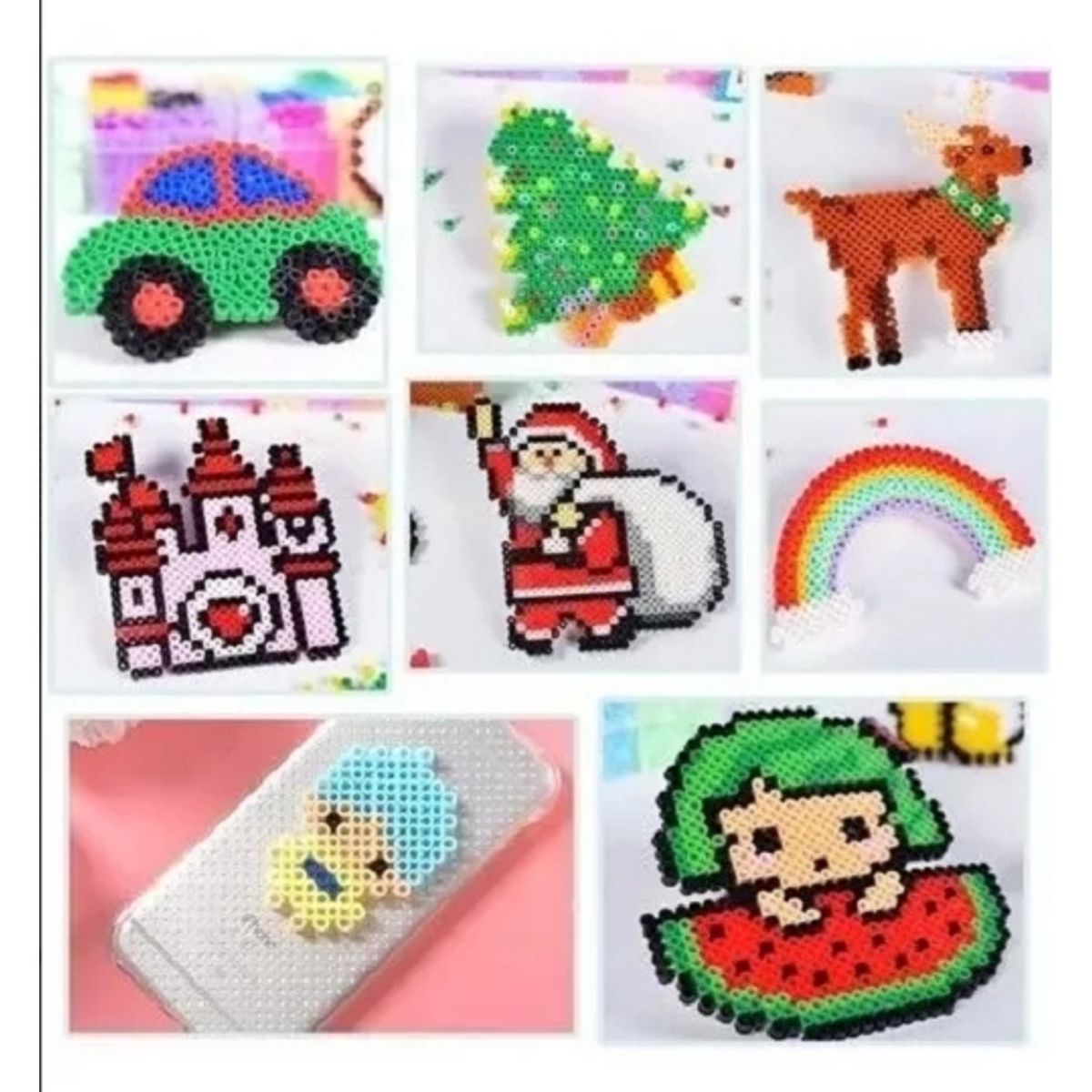 TIOZONEY - Hama Perler 4300 Beads 5mm 24 Color Diseña Fabrica Juguetes