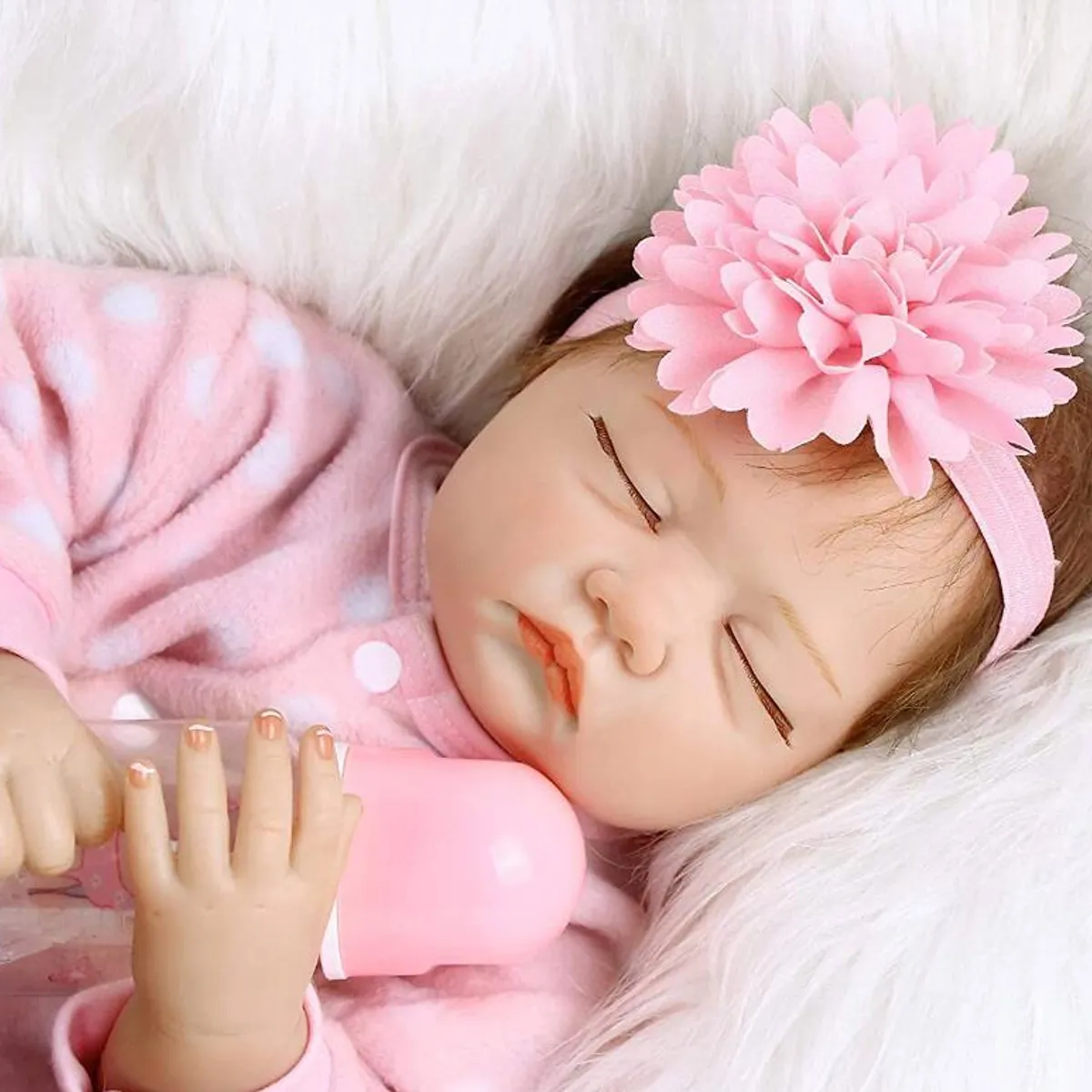 TIOZONEY - Muñeca bebe reborn vinilo de silicona juguetes para 55cm