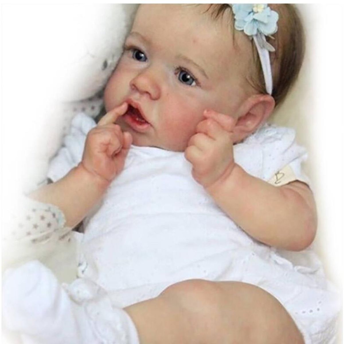 TIOZONEY - Muñeca bebe reborn vinilo de silicona juguetes para 56cm