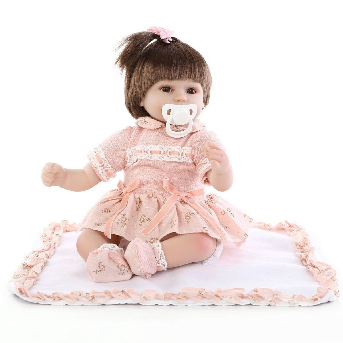 TIOZONEY - NPK 43cm silicona Super realista bebé Bonecas muñeca bebés Brinquedos