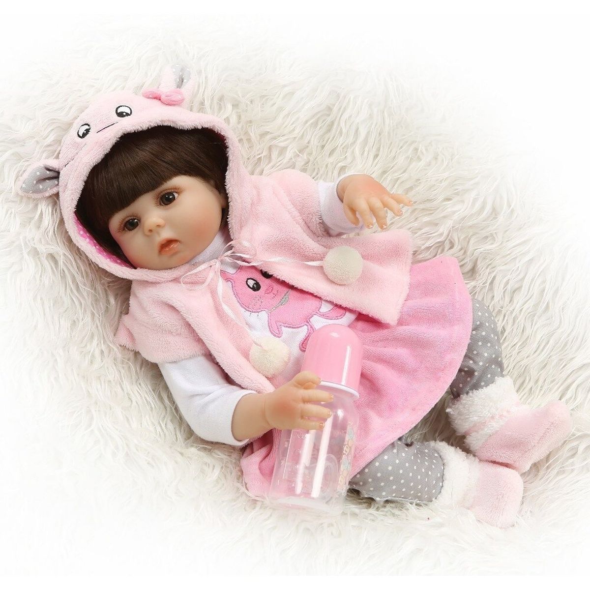 TIOZONEY - Muñeca bebe reborn vinilo de silicona juguetes