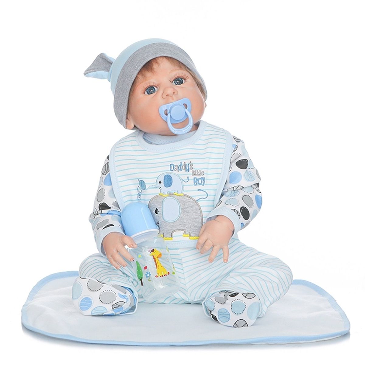 TIOZONEY - Muñeca bebe reborn vinilo de silicona juguetes