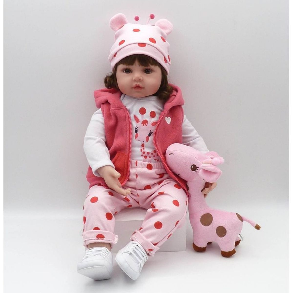 TIOZONEY - Muñeca bebe reborn vinilo de silicona juguetes para 48cm