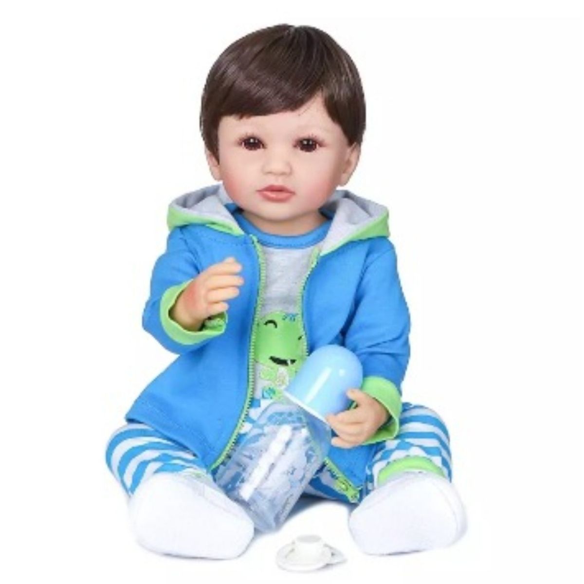 TIOZONEY - Muñeca bebe reborn vinilo de silicona juguetes para 55cm