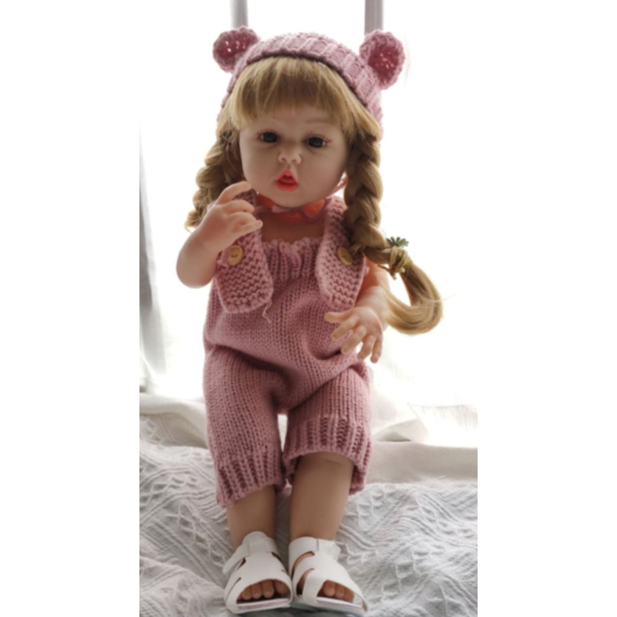 TIOZONEY - Muñeca bebe reborn vinilo de silicona juguetes para 55cm
