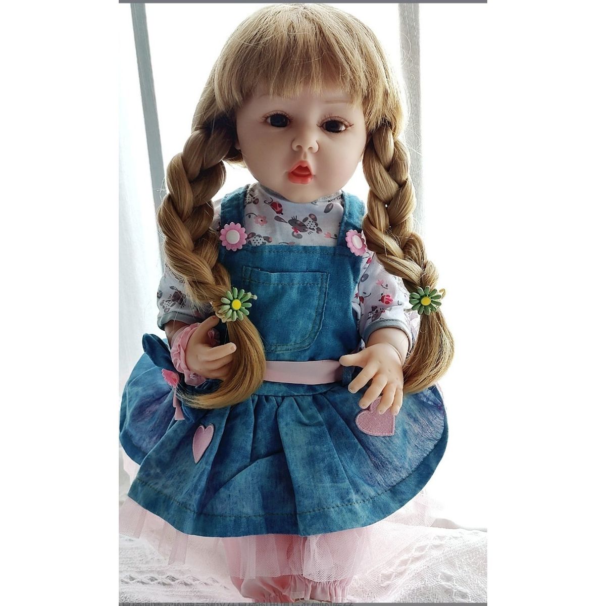 TIOZONEY - Muñeca bebe reborn vinilo de silicona juguetes para 55cm