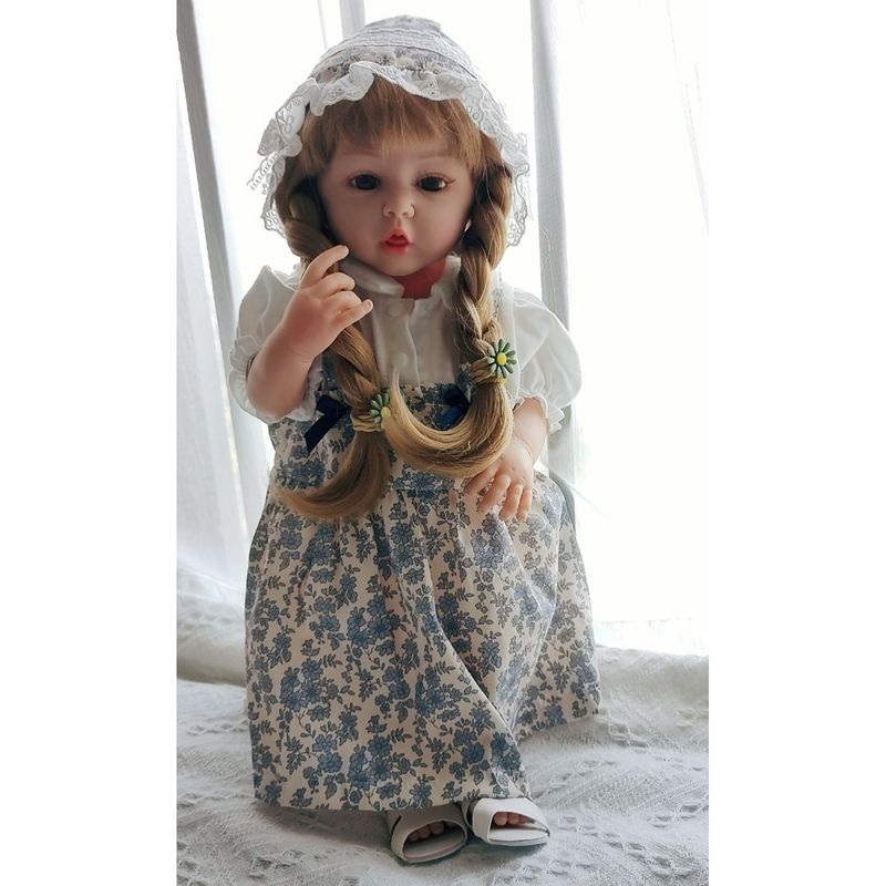 TIOZONEY - Muñeca bebe reborn vinilo de silicona juguetes para 55cm
