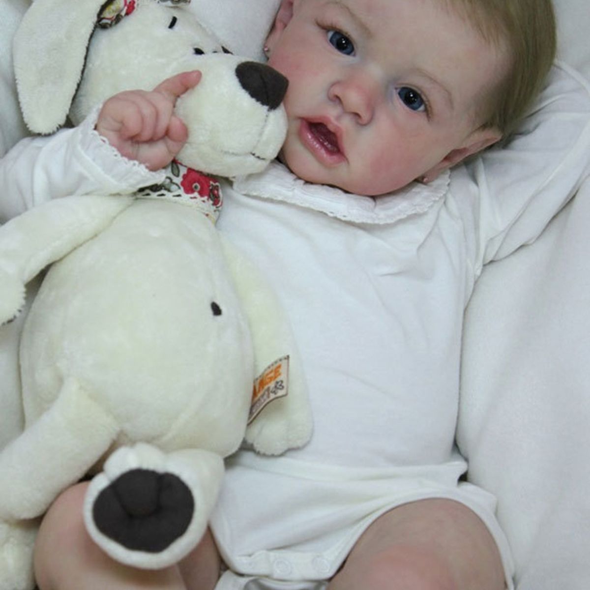 TIOZONEY - Muñeca bebe reborn vinilo de silicona juguetes para 48cm