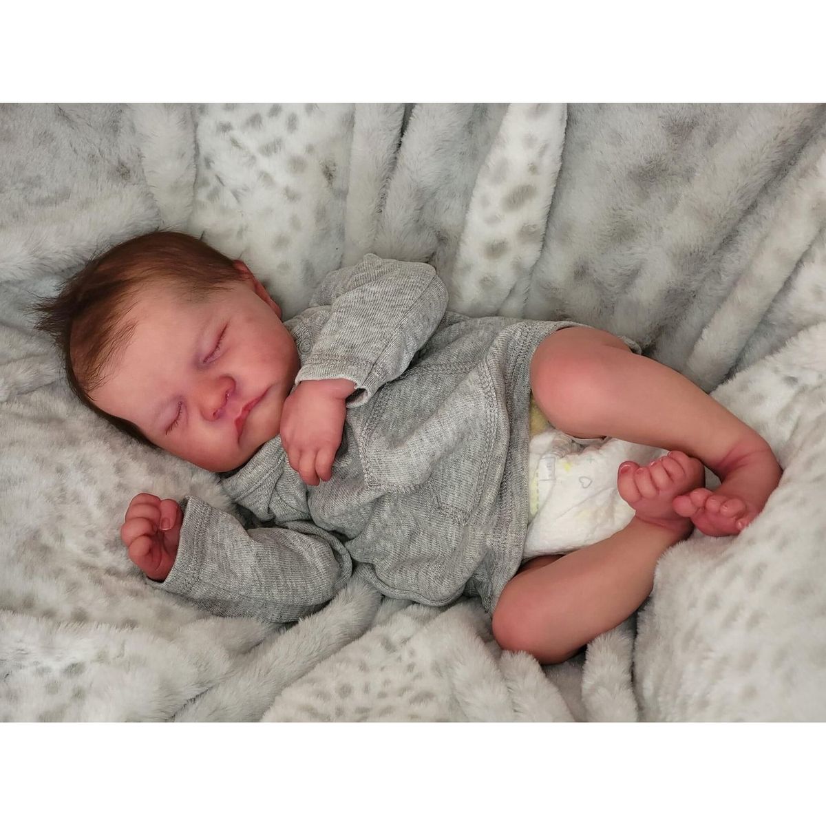 TIOZONEY - Muñeca bebe reborn vinilo de silicona juguetes para 50cm