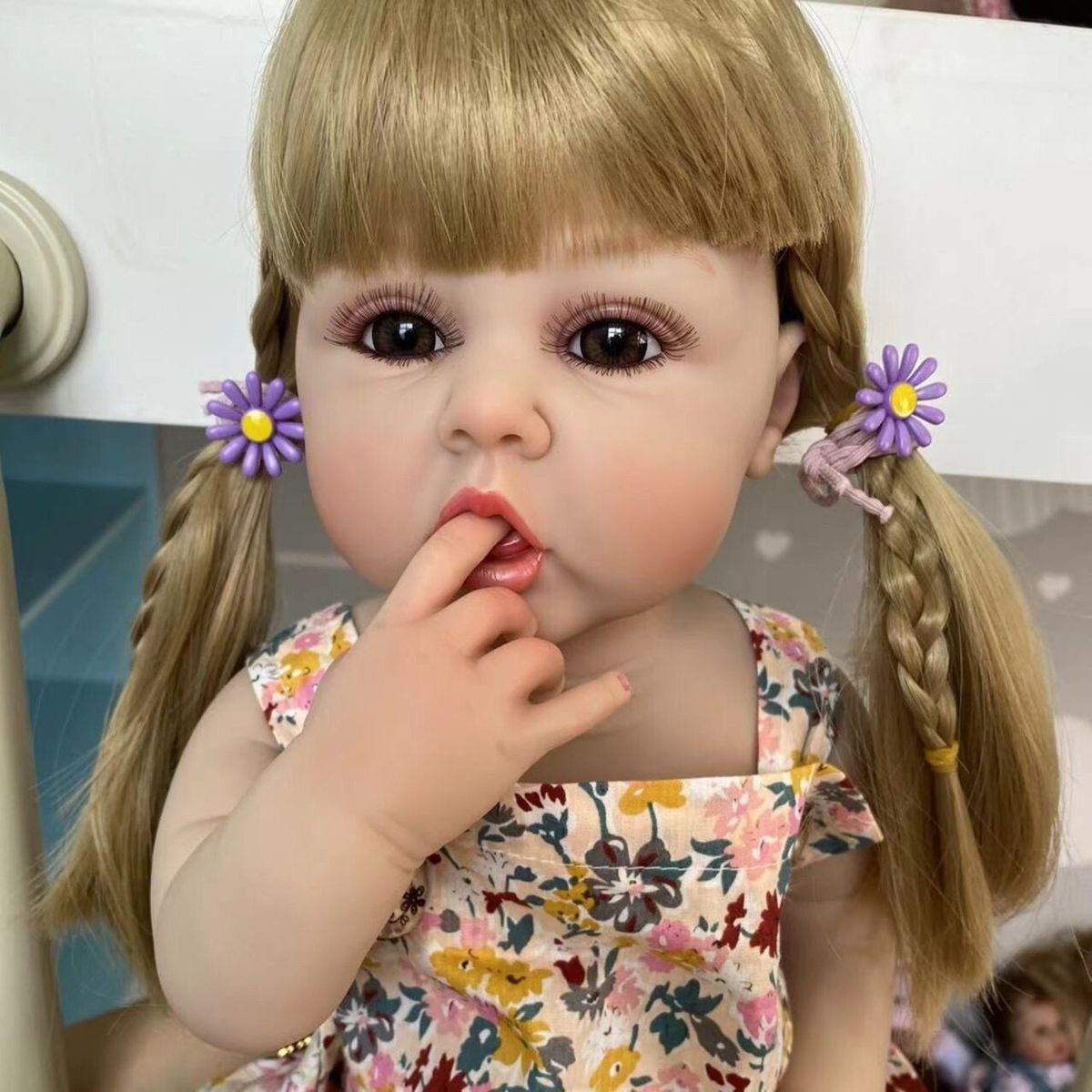 TIOZONEY - Muñeca bebe reborn vinilo de silicona juguetes para 55cm