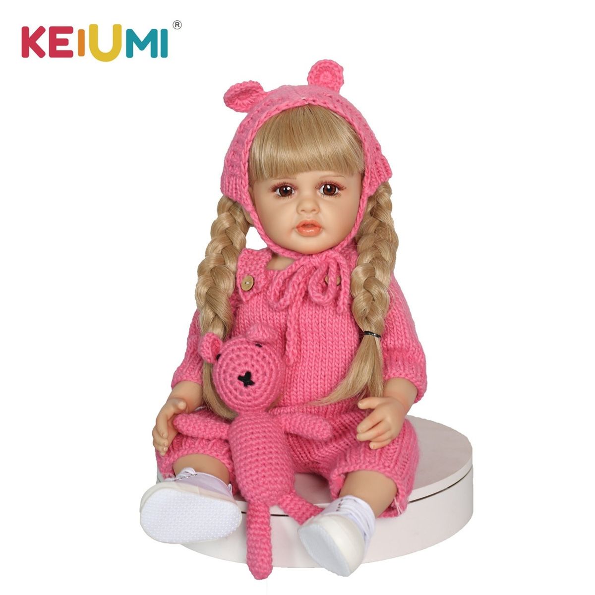 TIOZONEY - Muñeca bebe reborn vinilo de silicona juguetes para 55cm