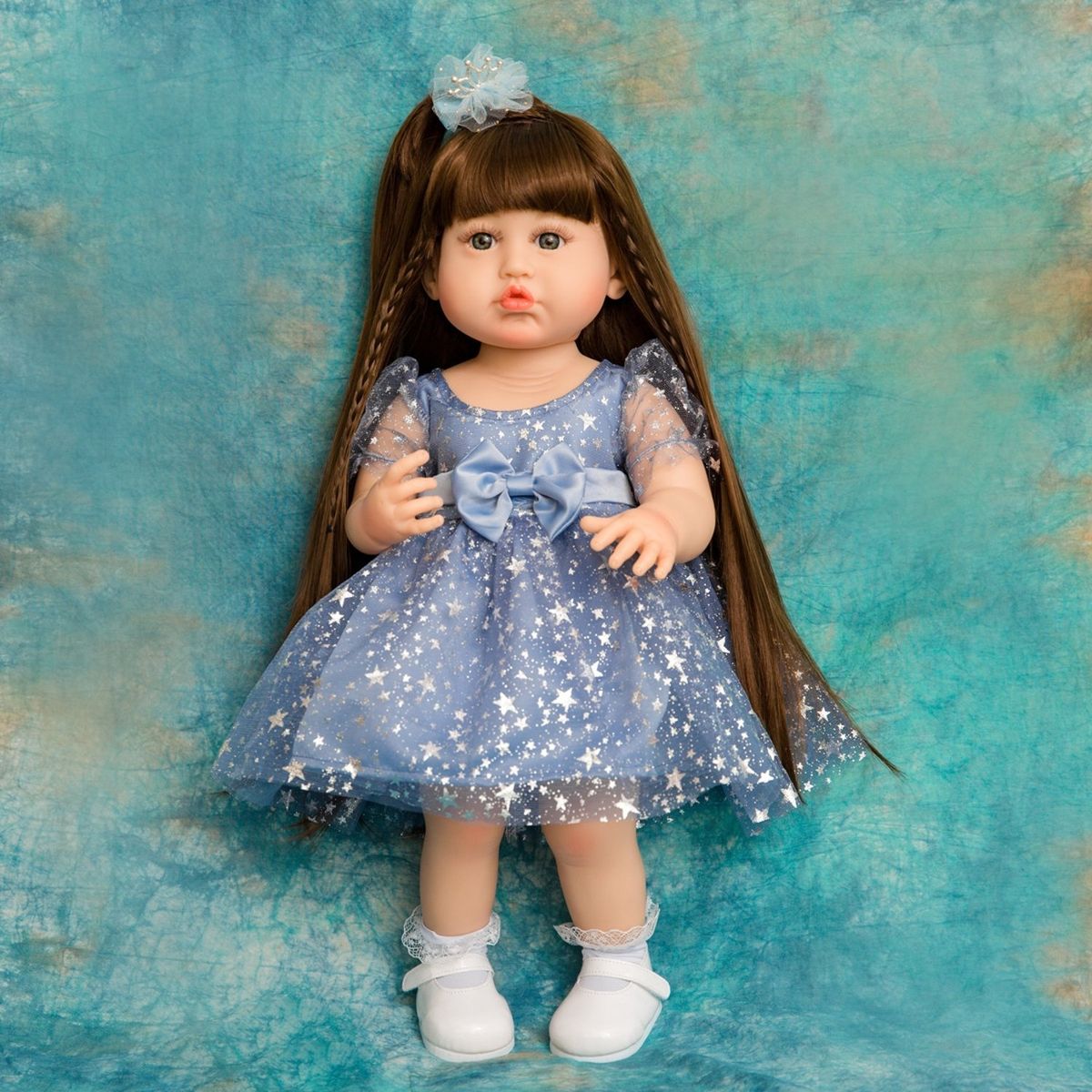 TIOZONEY - Muñeca bebe reborn vinilo de silicona juguetes para 55cm