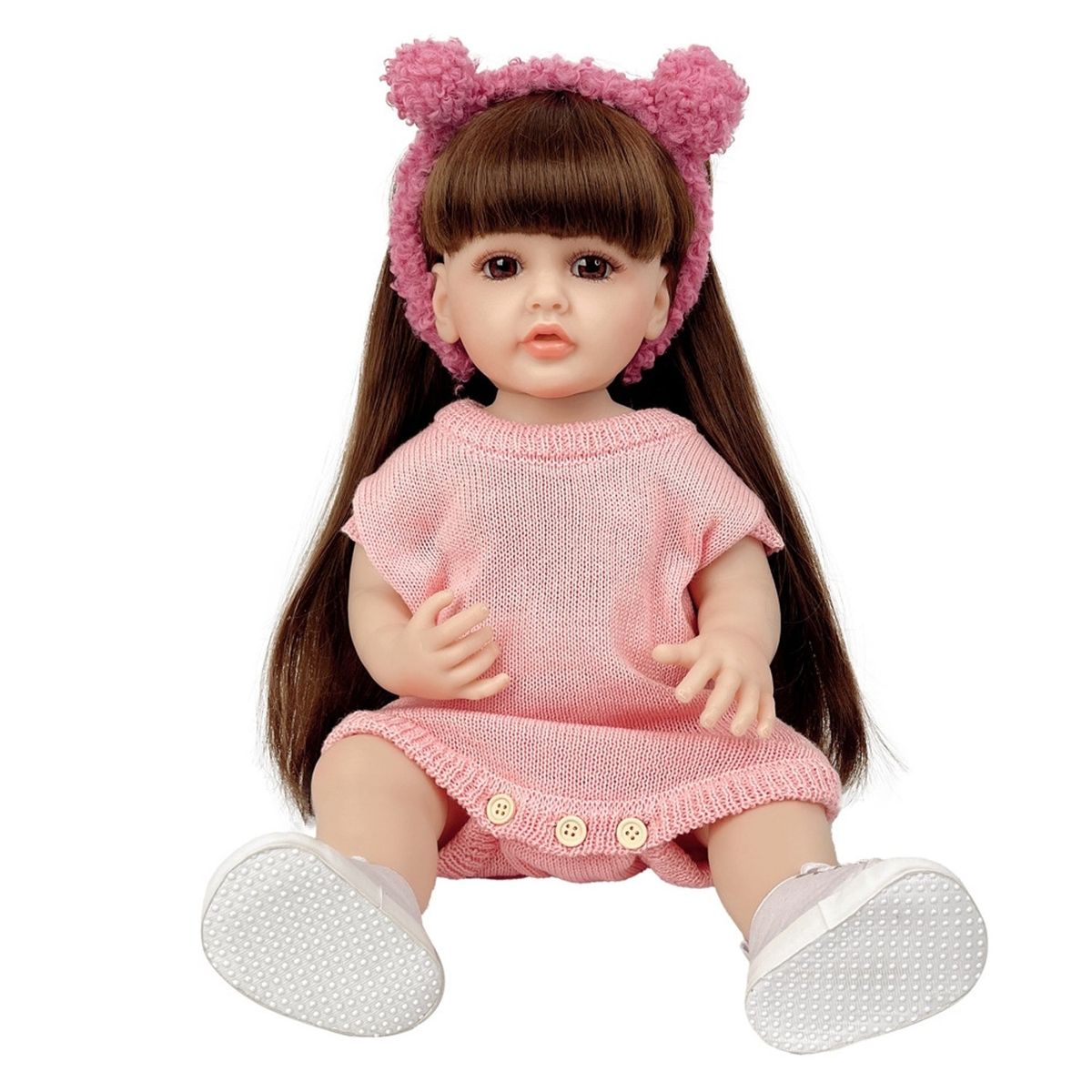 TIOZONEY - Muñeca bebe reborn vinilo de silicona juguetes para 55cm