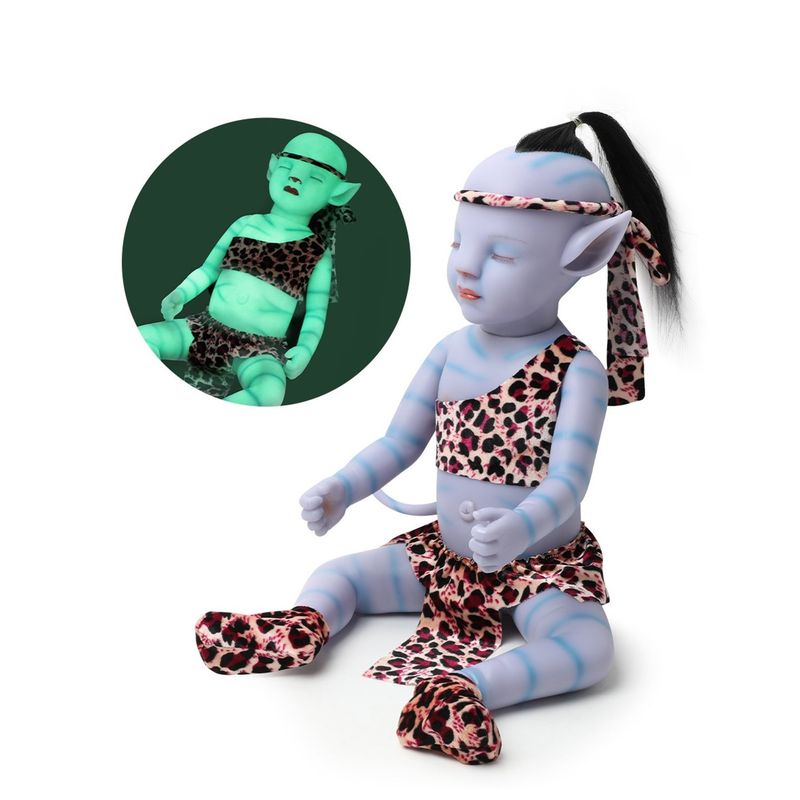 TIOZONEY - Muñeca bebe reborn vinilo de silicona juguetes para 50cm