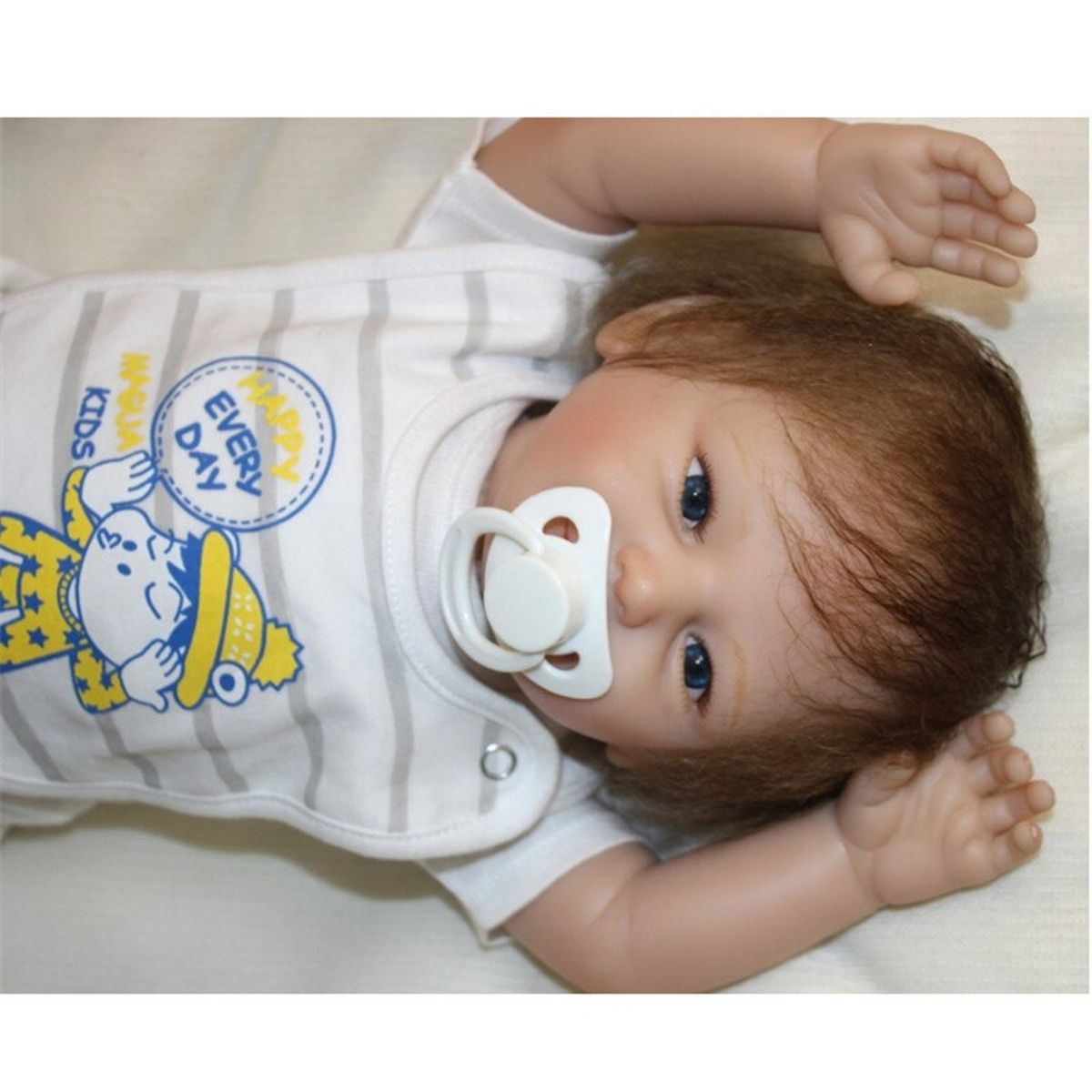 TIOZONEY - Muñeca bebe reborn vinilo de silicona juguetes