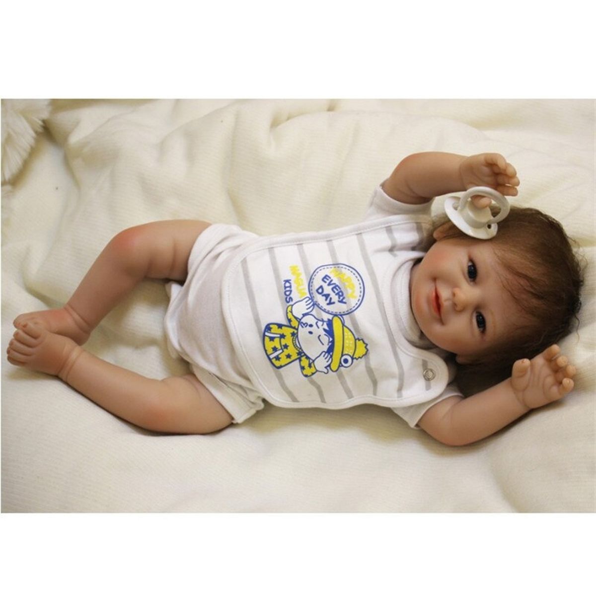 TIOZONEY - Muñeca bebe reborn vinilo de silicona juguetes