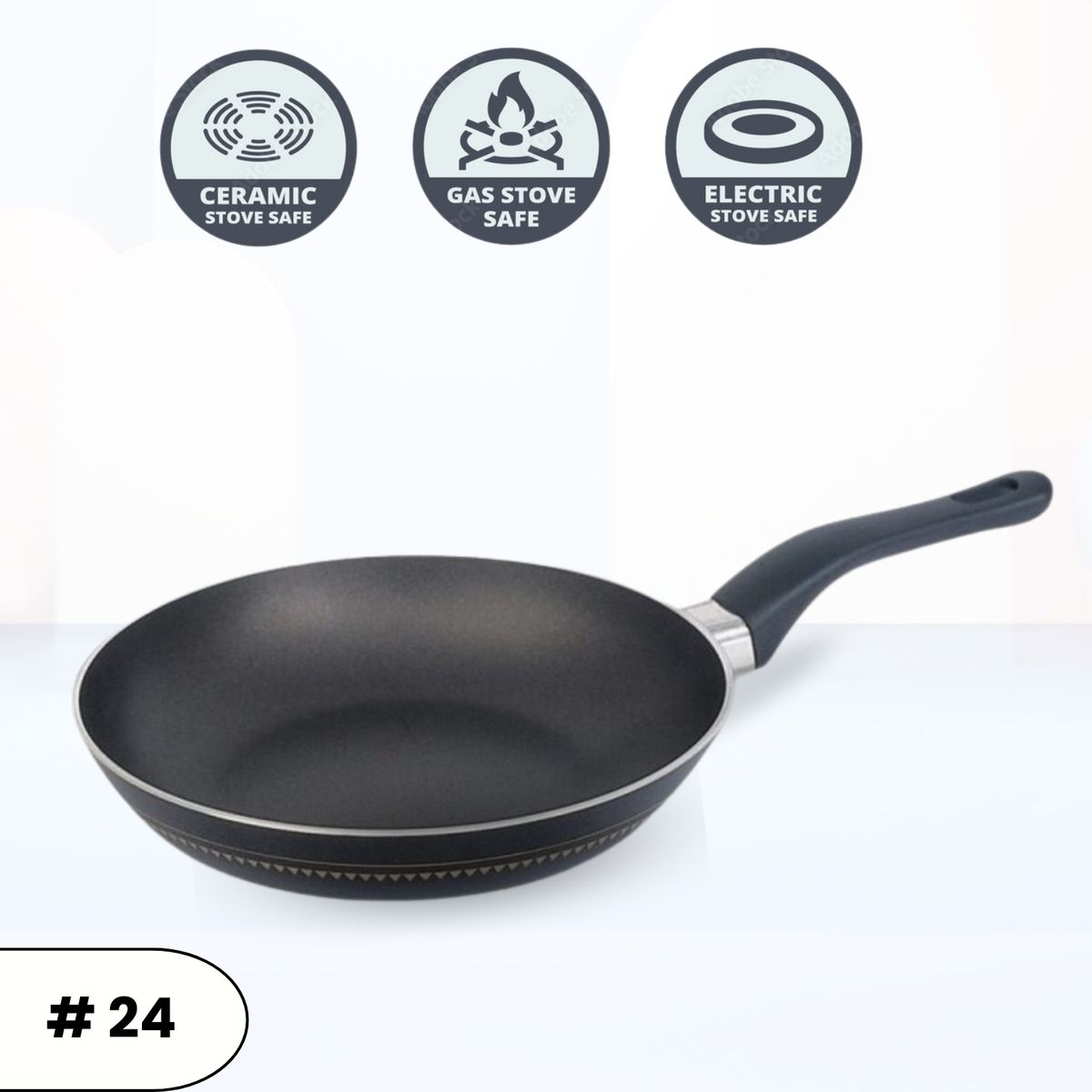 RECORD - Sartén Sol Aluminio Antiadherente 24 Cm Record