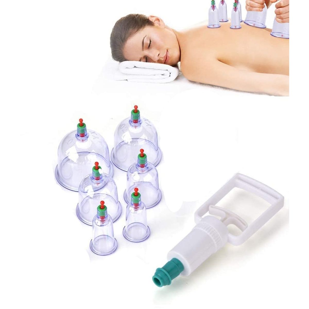 GENERICO - Ventosas Chinas Vacumterapia Acupuntra 6pcs