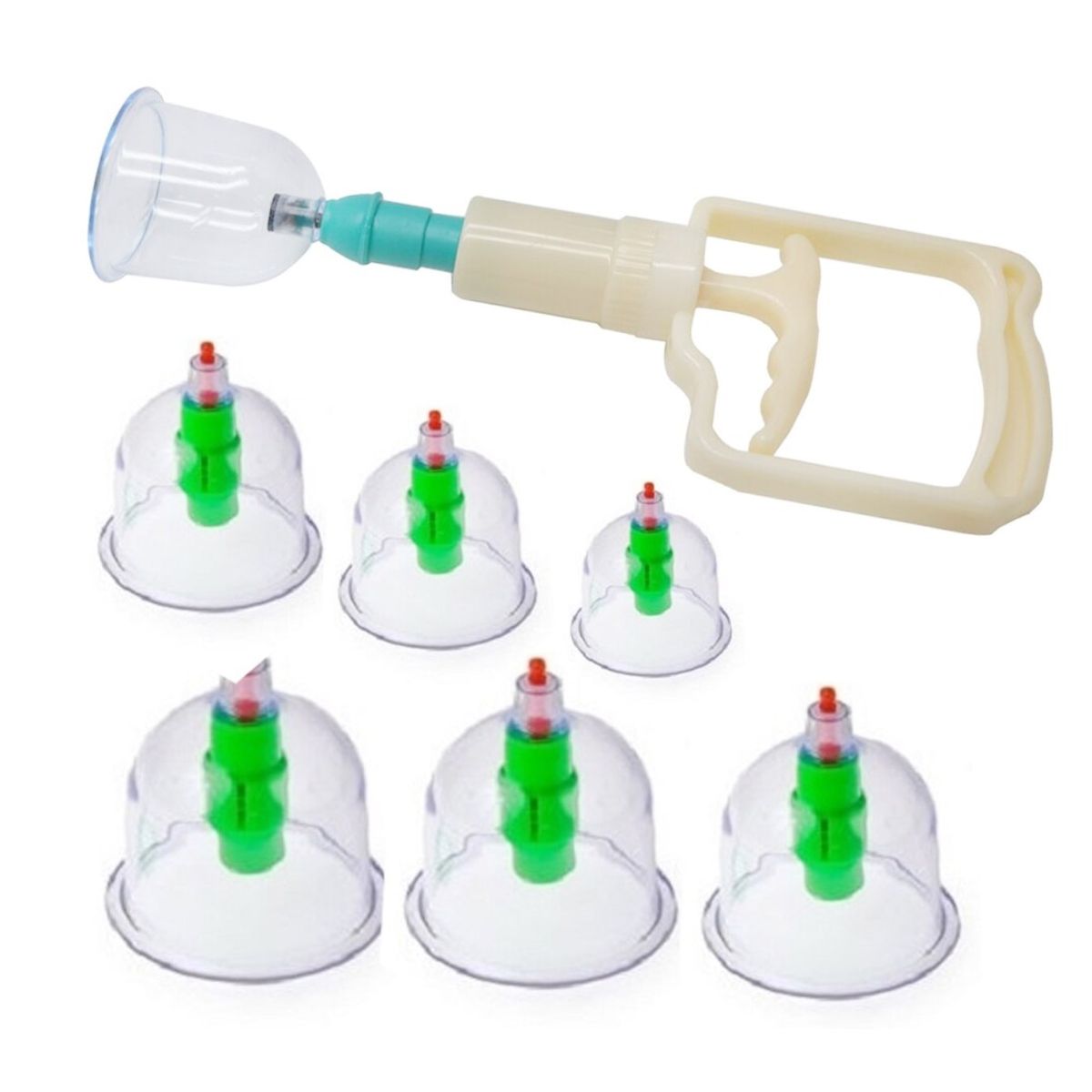 GENERICO - Ventosas Chinas Vacumterapia Acupuntra 6pcs