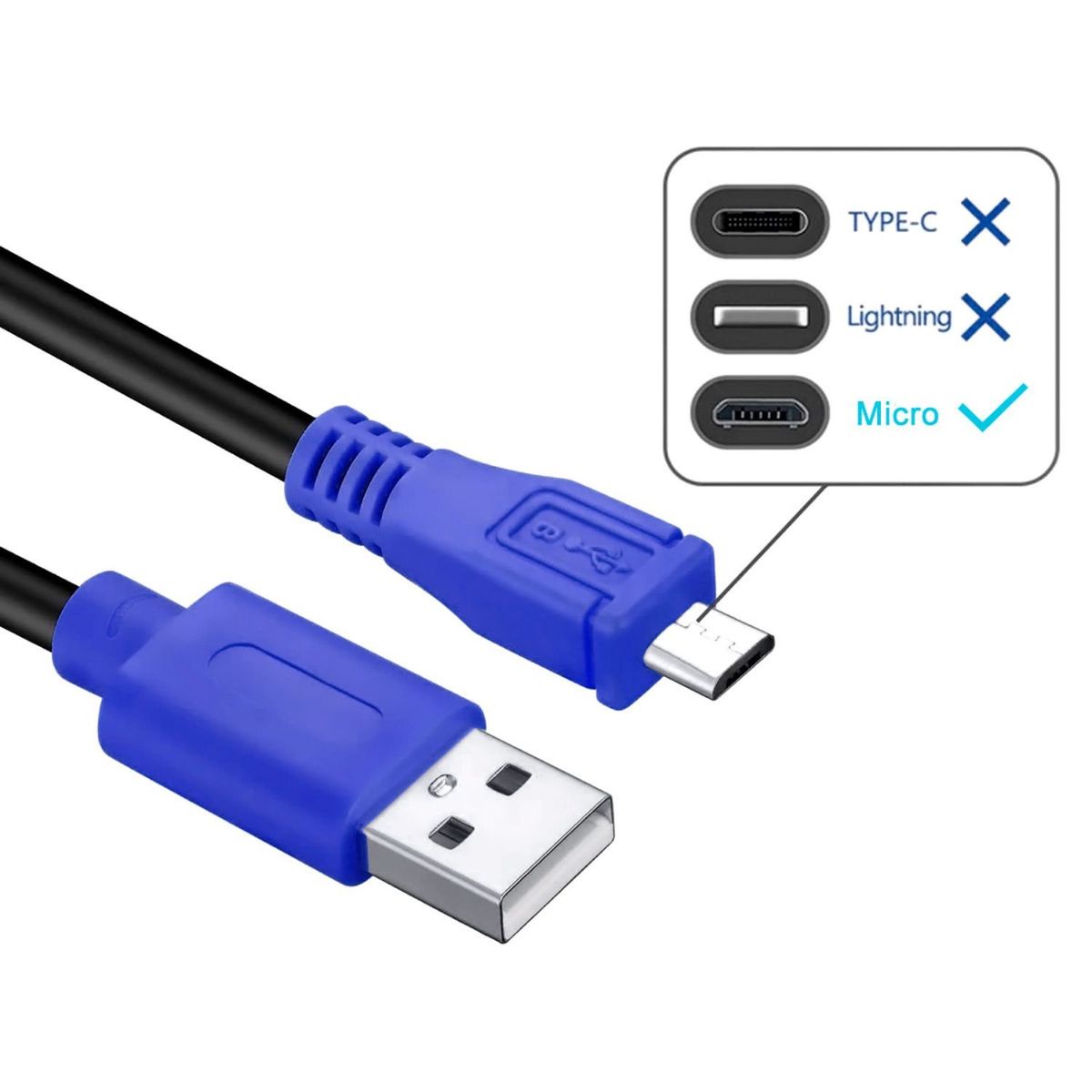 NEXUS - Cable TetherPro USB 2.0 a Micro USB B de 5 pines