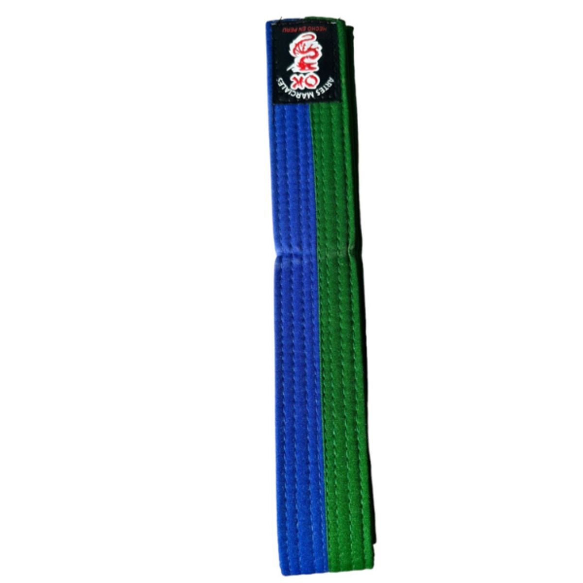 GENERICO - Cinturon doble colores Adulto para Karate-taekwondo-judo - Azul