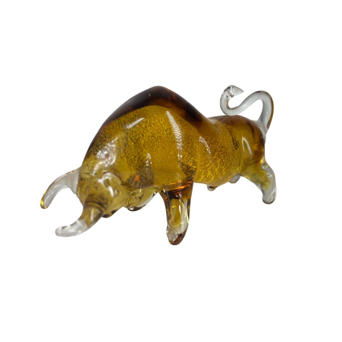 GENERICO - TORO DE VIDRIO DORADO ZA19-1032