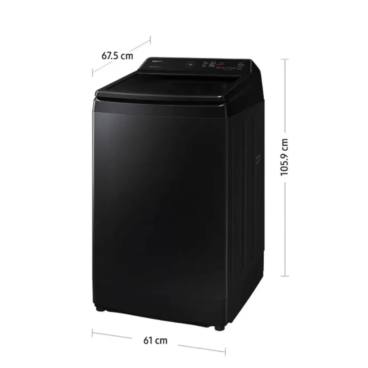 SAMSUNG - Lavadora Samsung WA13CG5441BV 13Kg Carga Superior Ecobubble  Negro