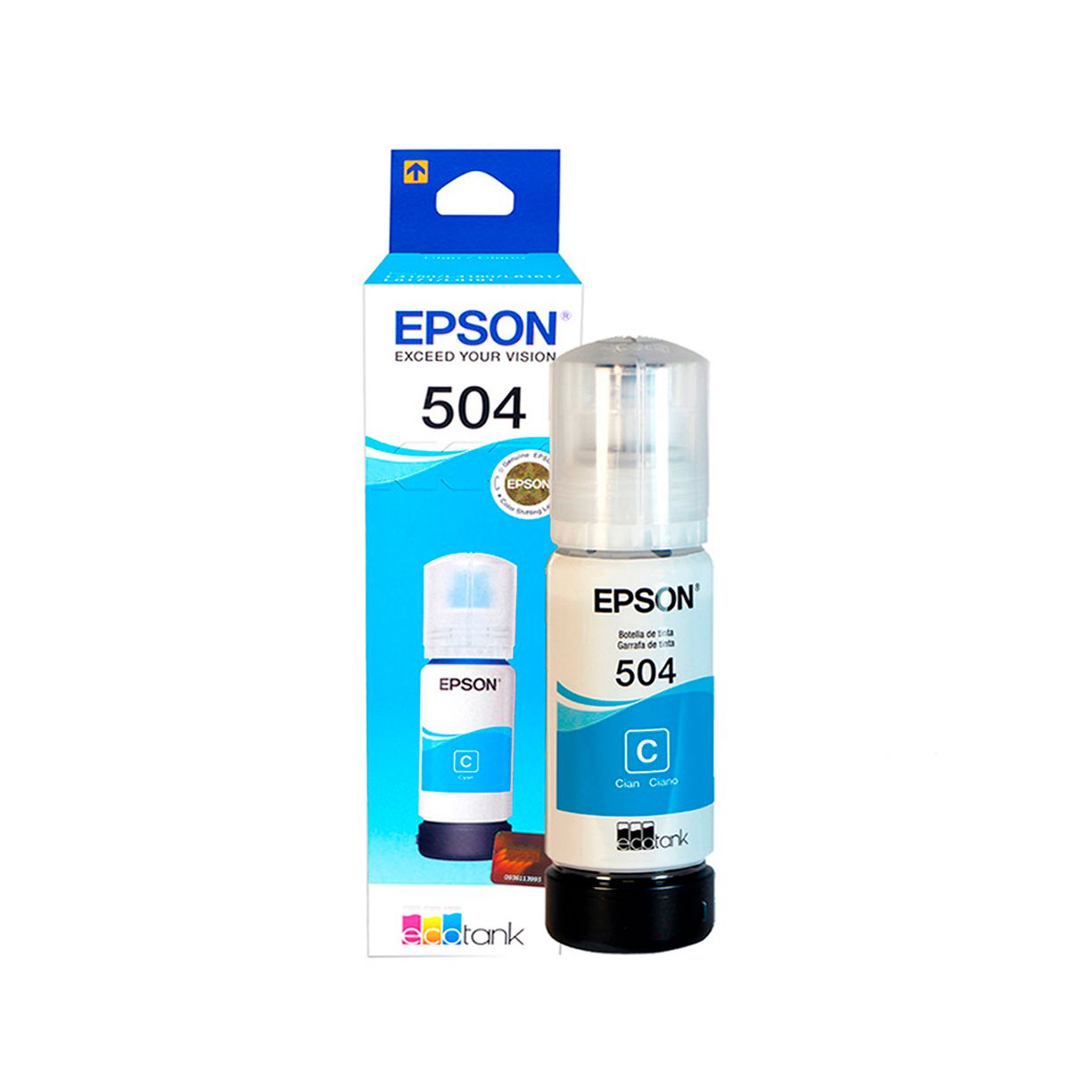 EPSON - TINTA EPSON 504 CYAN, 6000 PAG, L4150/4160/6161 P/N: T504220-AL
