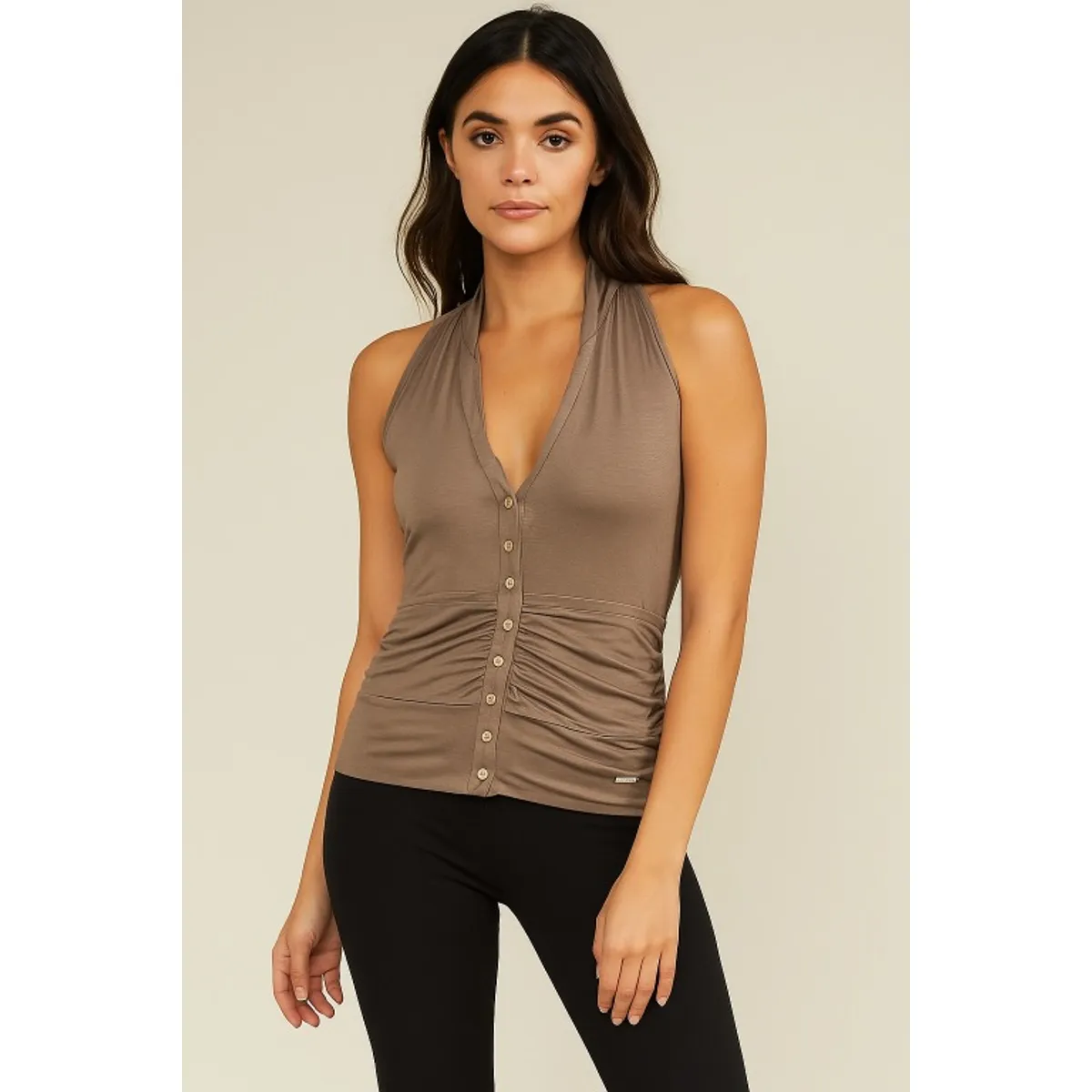 AMA OUTFITTERS - Chalecos Sleeves algodon mujer