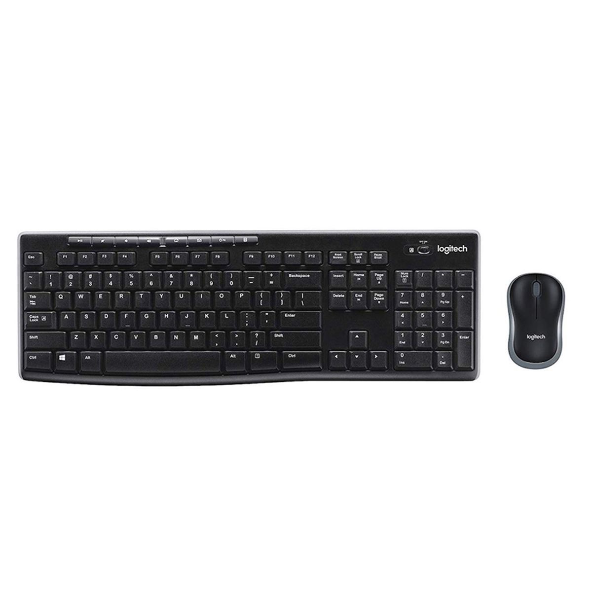 LOGITECH - Combo Teclado Logitech + Mouse Mk270 Wireless Usb Negro