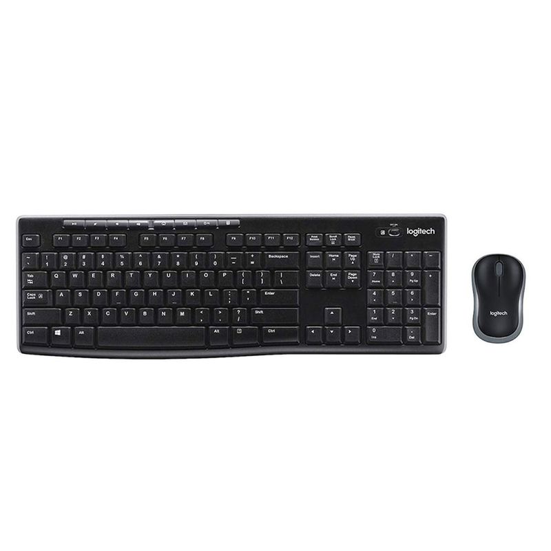 LOGITECH - Combo Teclado Logitech + Mouse Mk270 Wireless Usb Negro